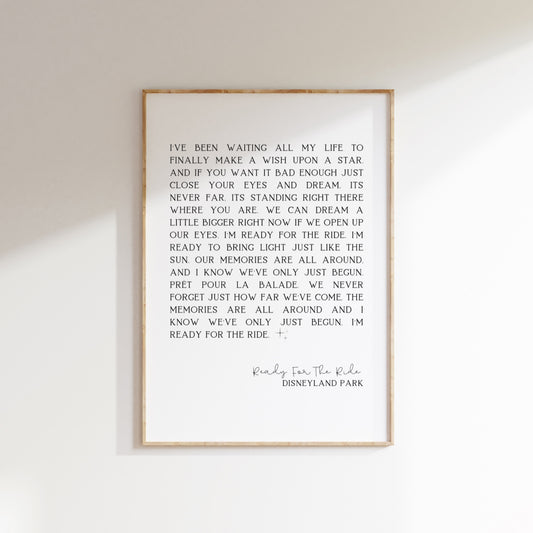 Ready For The Ride Print